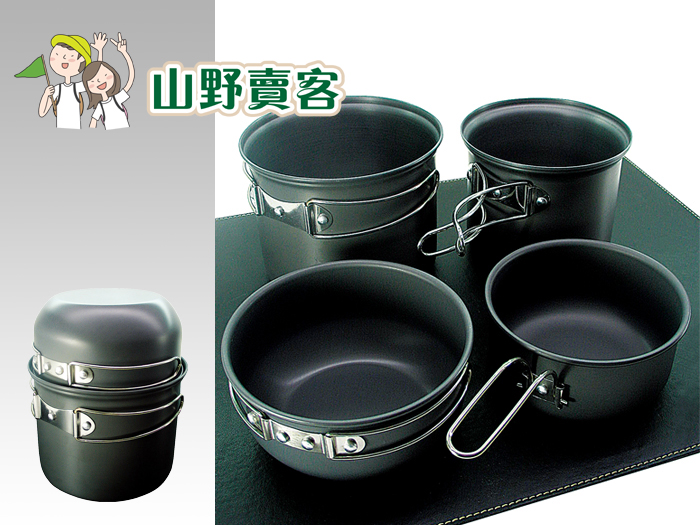 犀牛 RHINO K-2 / 雙人鋁合金套鍋,材質超輕,耐熱耐磨~ K2